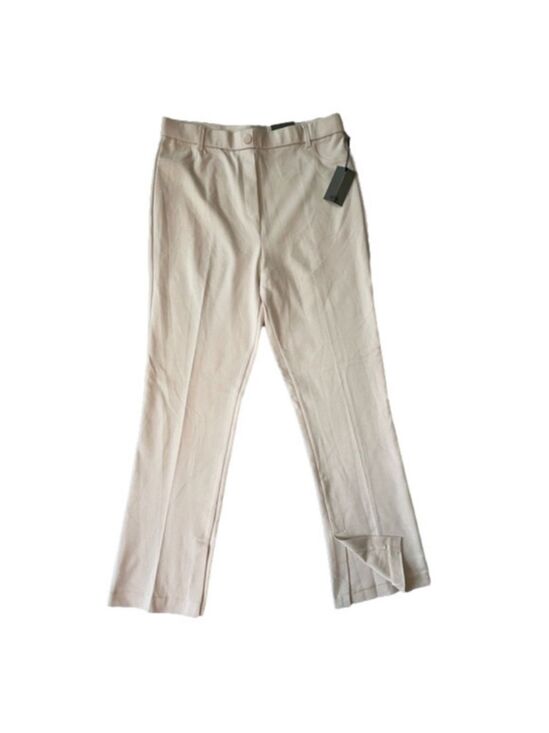 Chapter One Pants - One by Chapter One Beige Slim Flare Pants Large | High-Waist NWT